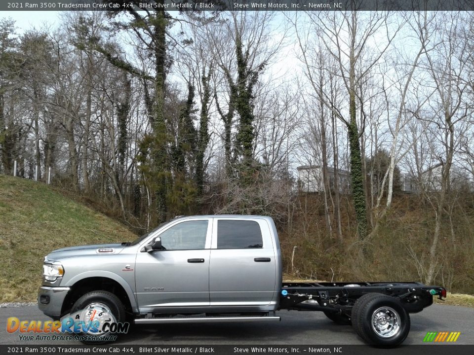 2021 Ram 3500 Tradesman Crew Cab 4x4 Billet Silver Metallic / Black Photo #1