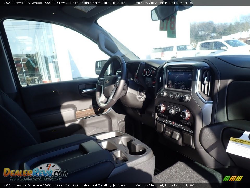 2021 Chevrolet Silverado 1500 LT Crew Cab 4x4 Satin Steel Metallic / Jet Black Photo #10