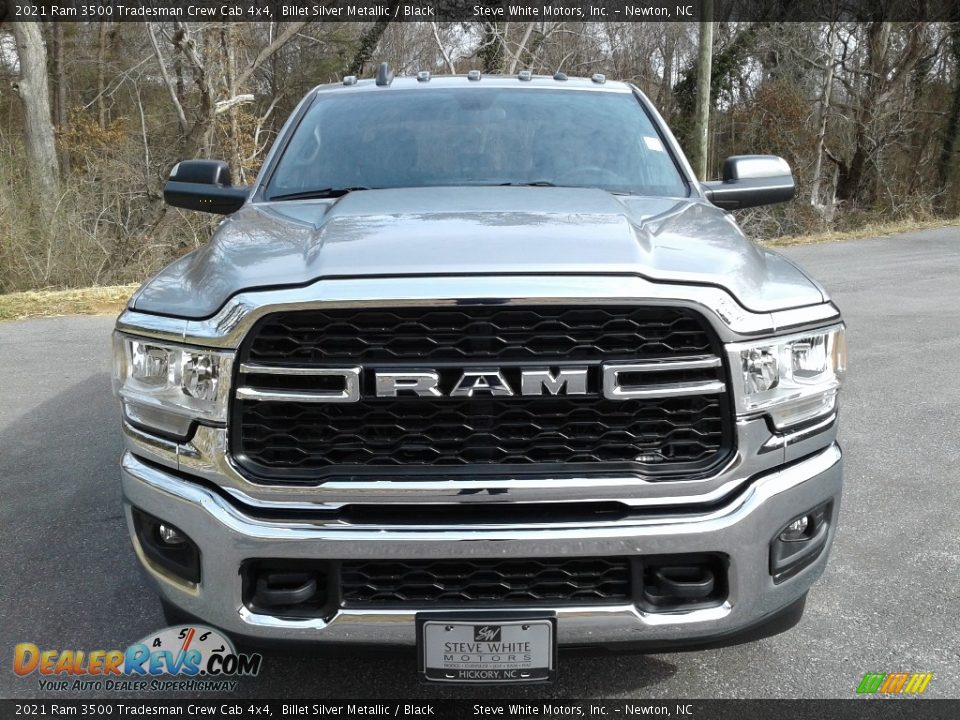 2021 Ram 3500 Tradesman Crew Cab 4x4 Billet Silver Metallic / Black Photo #4