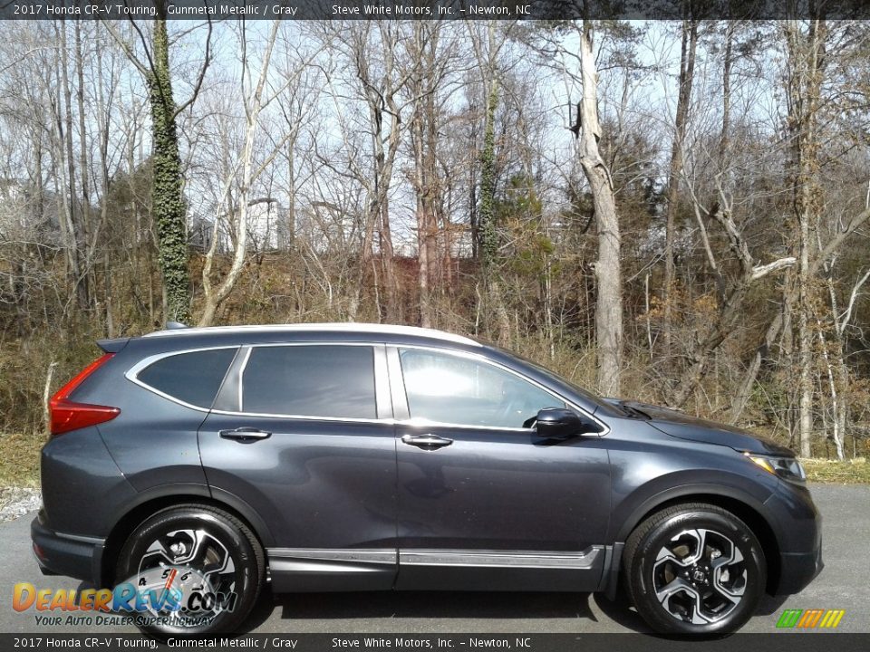 2017 Honda CR-V Touring Gunmetal Metallic / Gray Photo #6