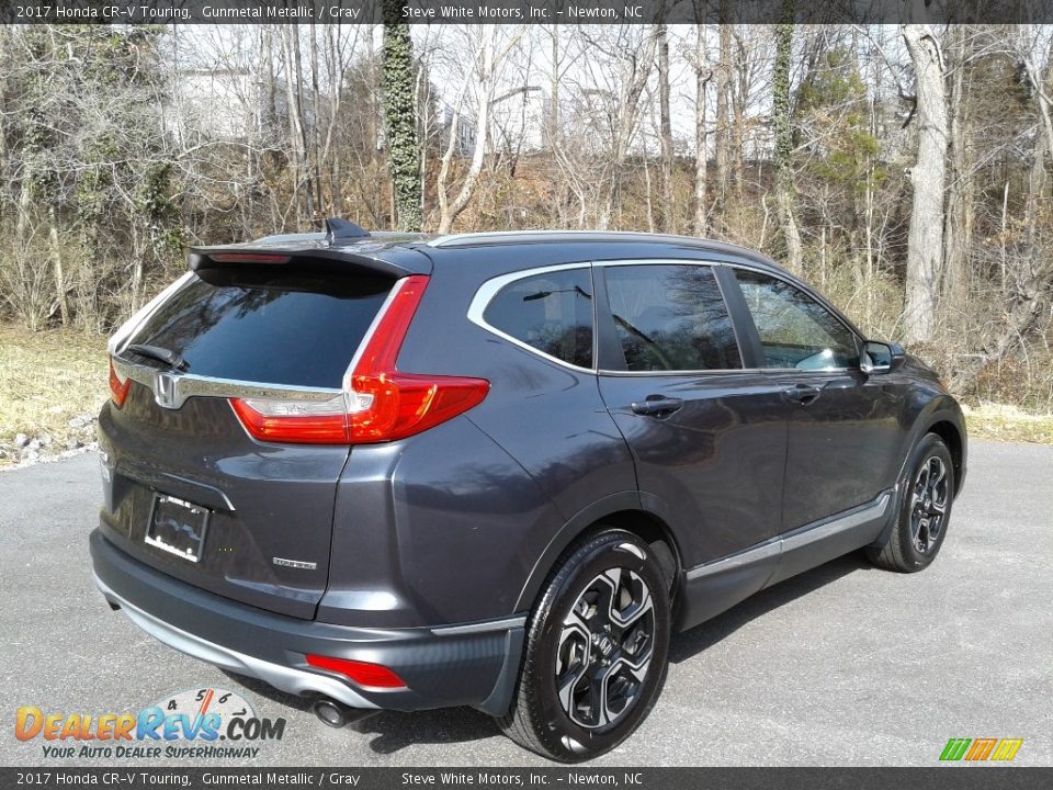 2017 Honda CR-V Touring Gunmetal Metallic / Gray Photo #7