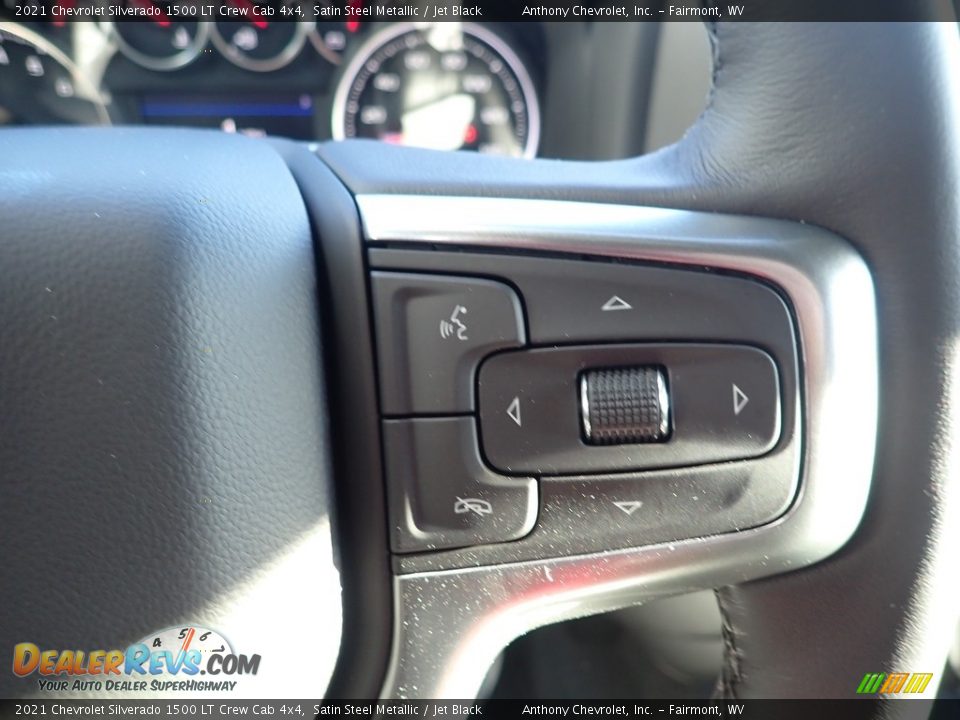 2021 Chevrolet Silverado 1500 LT Crew Cab 4x4 Satin Steel Metallic / Jet Black Photo #17