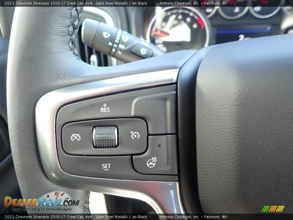 2021 Chevrolet Silverado 1500 LT Crew Cab 4x4 Satin Steel Metallic / Jet Black Photo #18