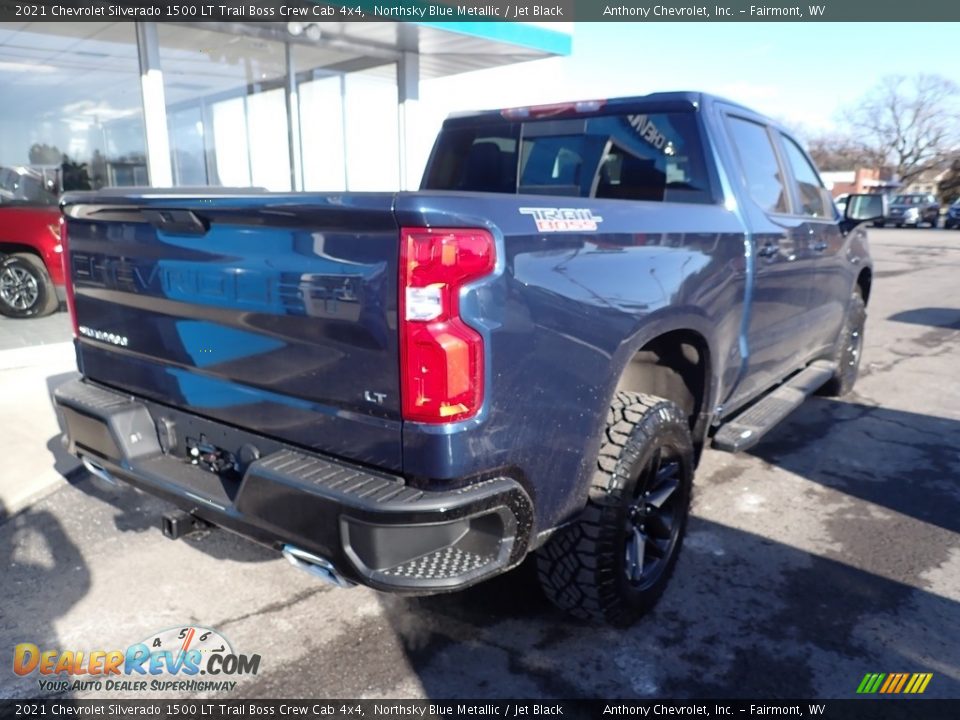 2021 Chevrolet Silverado 1500 LT Trail Boss Crew Cab 4x4 Northsky Blue Metallic / Jet Black Photo #3