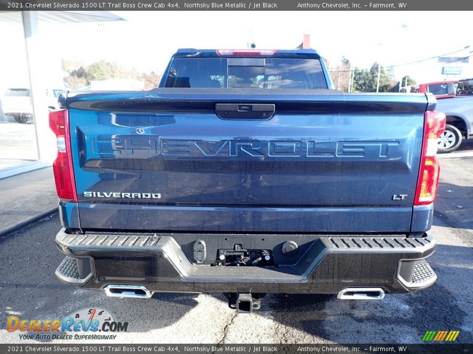 2021 Chevrolet Silverado 1500 LT Trail Boss Crew Cab 4x4 Northsky Blue Metallic / Jet Black Photo #4