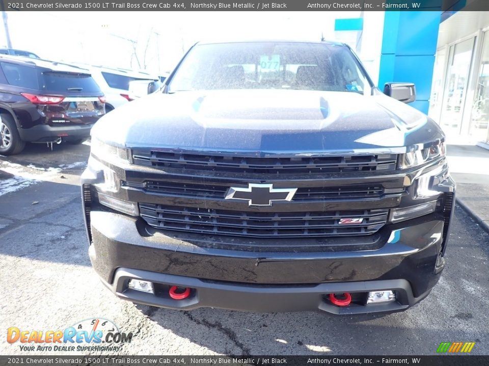 2021 Chevrolet Silverado 1500 LT Trail Boss Crew Cab 4x4 Northsky Blue Metallic / Jet Black Photo #7