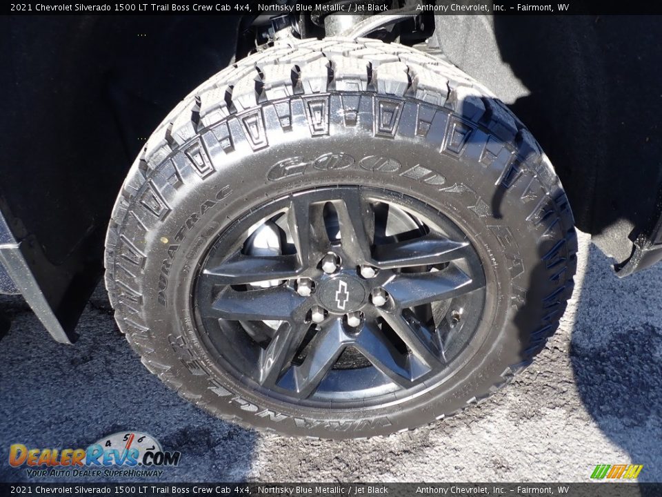 2021 Chevrolet Silverado 1500 LT Trail Boss Crew Cab 4x4 Northsky Blue Metallic / Jet Black Photo #10