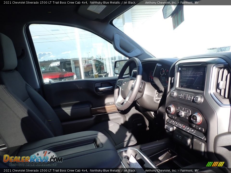 2021 Chevrolet Silverado 1500 LT Trail Boss Crew Cab 4x4 Northsky Blue Metallic / Jet Black Photo #14