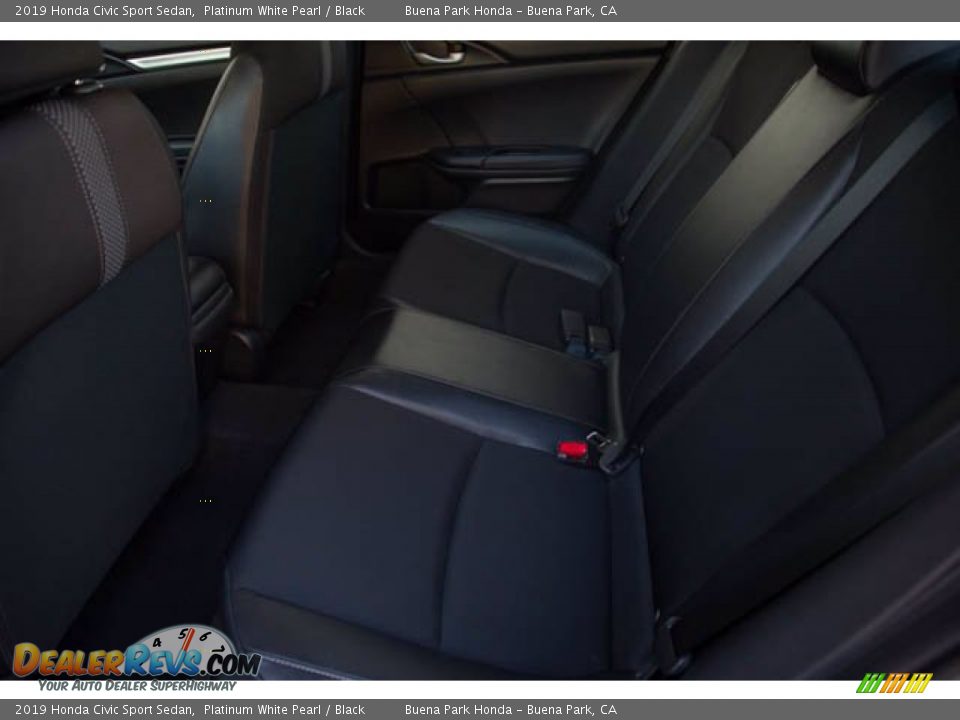 2019 Honda Civic Sport Sedan Platinum White Pearl / Black Photo #4