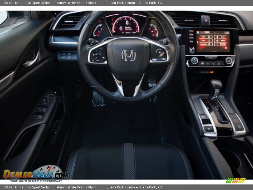 2019 Honda Civic Sport Sedan Platinum White Pearl / Black Photo #5
