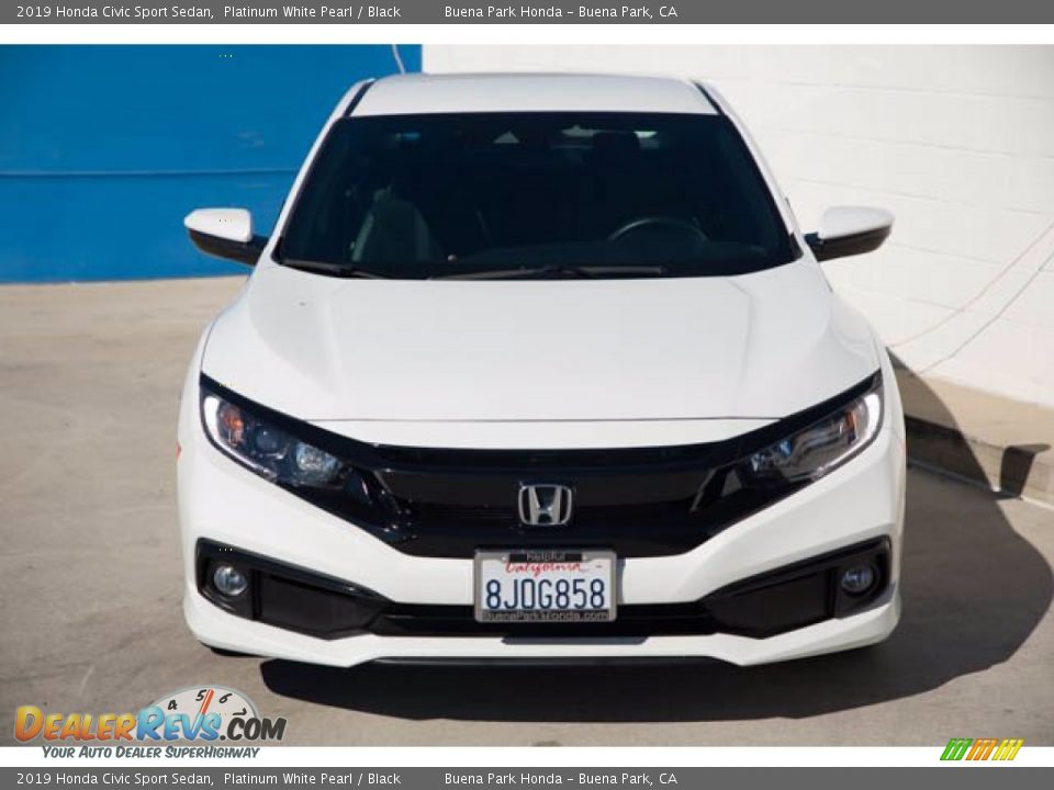 2019 Honda Civic Sport Sedan Platinum White Pearl / Black Photo #7