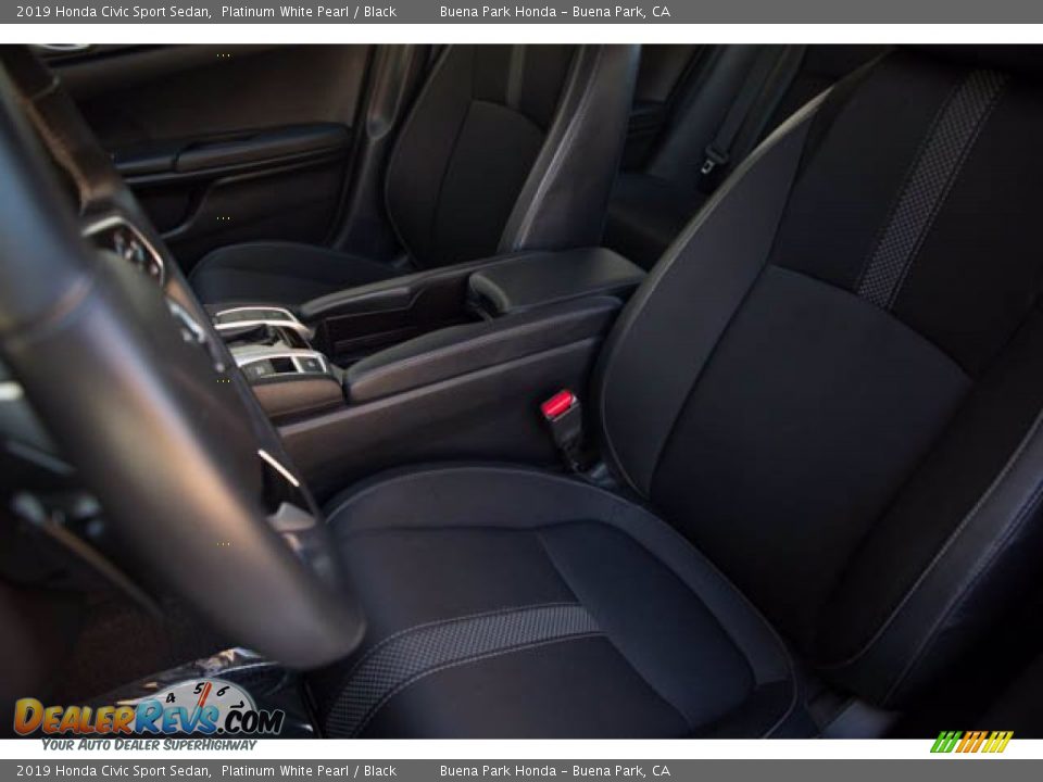 2019 Honda Civic Sport Sedan Platinum White Pearl / Black Photo #17