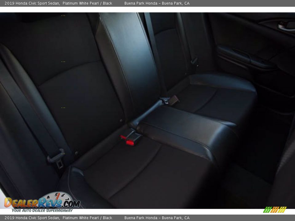 2019 Honda Civic Sport Sedan Platinum White Pearl / Black Photo #21