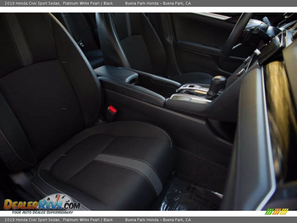 2019 Honda Civic Sport Sedan Platinum White Pearl / Black Photo #24