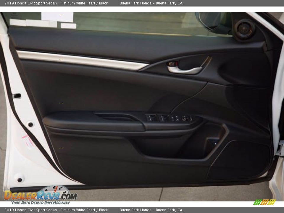 2019 Honda Civic Sport Sedan Platinum White Pearl / Black Photo #28