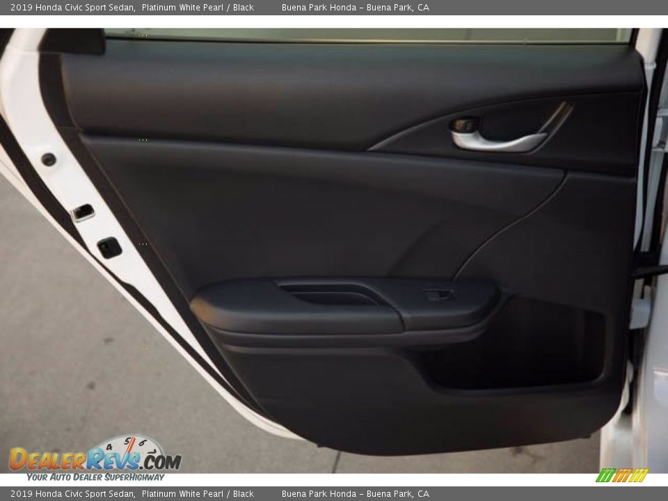 2019 Honda Civic Sport Sedan Platinum White Pearl / Black Photo #30