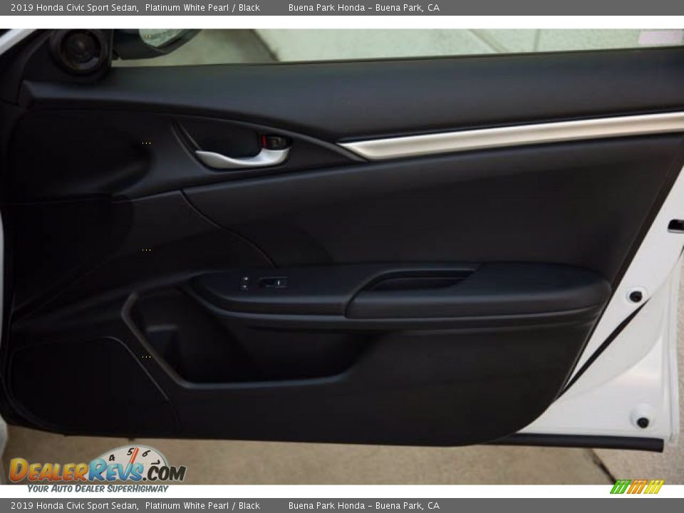 2019 Honda Civic Sport Sedan Platinum White Pearl / Black Photo #32