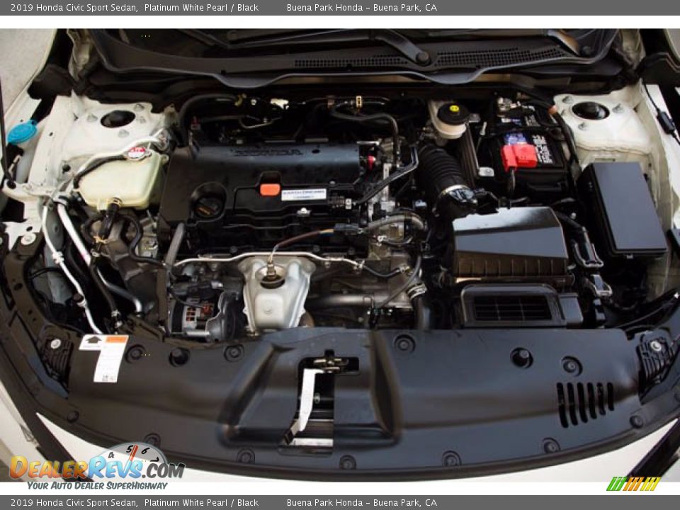 2019 Honda Civic Sport Sedan Platinum White Pearl / Black Photo #33
