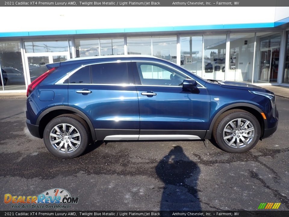 2021 Cadillac XT4 Premium Luxury AWD Twilight Blue Metallic / Light Platinum/Jet Black Photo #4