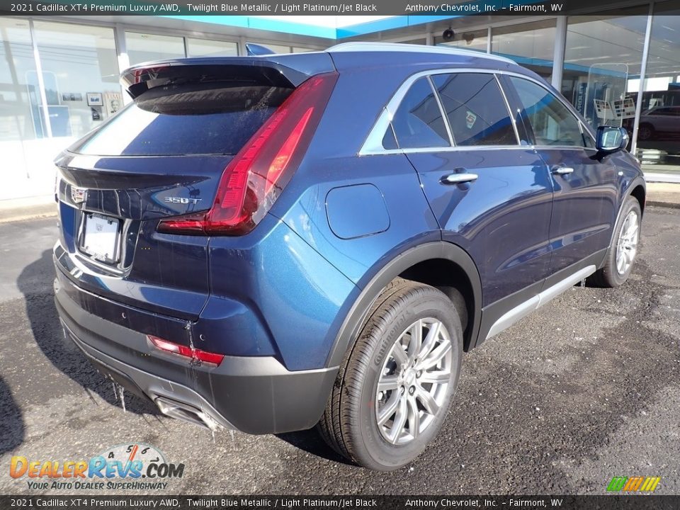 2021 Cadillac XT4 Premium Luxury AWD Twilight Blue Metallic / Light Platinum/Jet Black Photo #5