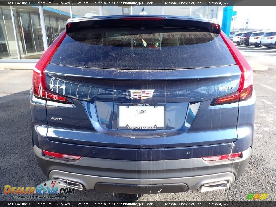 2021 Cadillac XT4 Premium Luxury AWD Twilight Blue Metallic / Light Platinum/Jet Black Photo #6
