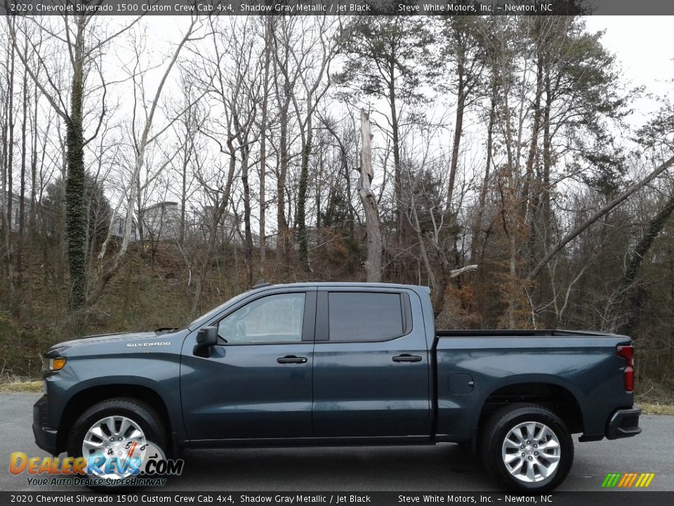 Shadow Gray Metallic 2020 Chevrolet Silverado 1500 Custom Crew Cab 4x4 Photo #1