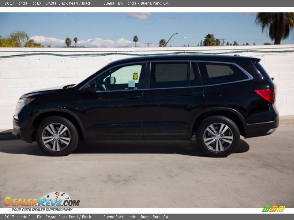 2017 Honda Pilot EX Crystal Black Pearl / Black Photo #8