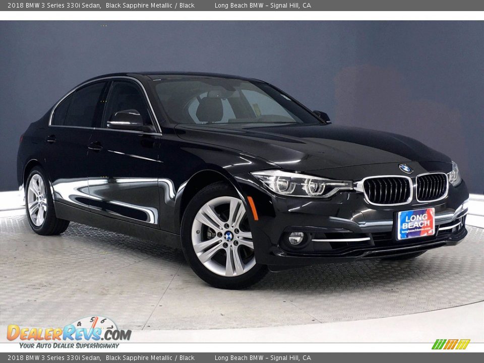 2018 BMW 3 Series 330i Sedan Black Sapphire Metallic / Black Photo #1
