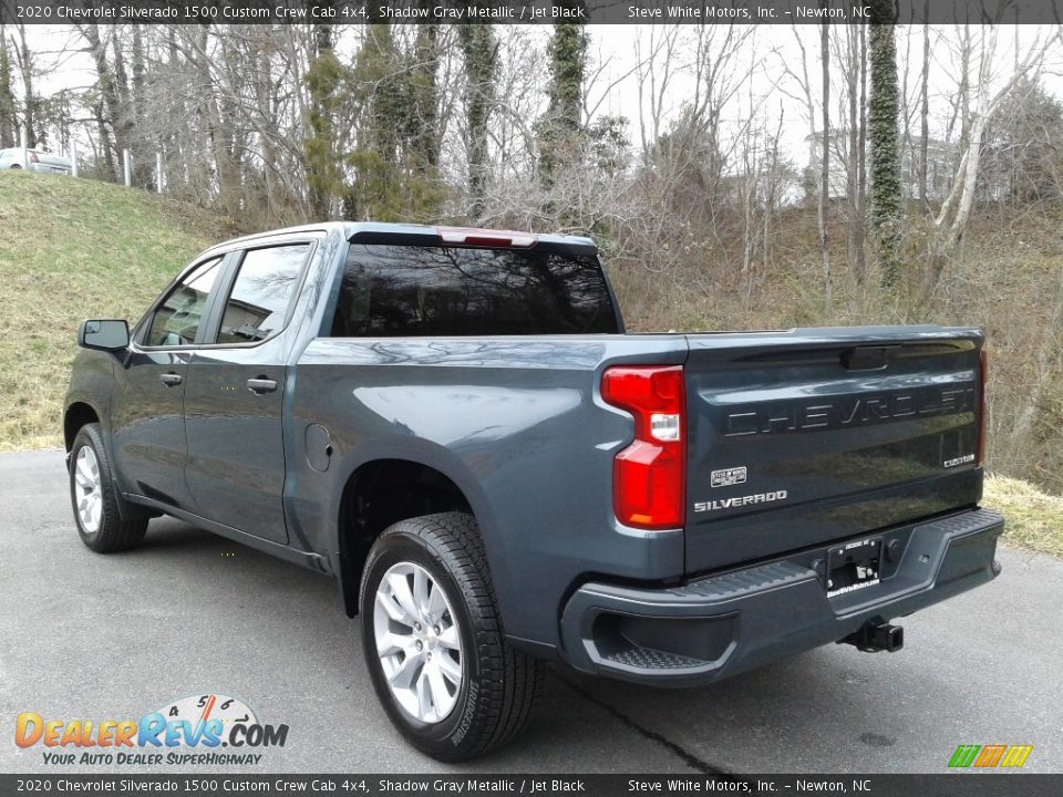 2020 Chevrolet Silverado 1500 Custom Crew Cab 4x4 Shadow Gray Metallic / Jet Black Photo #7