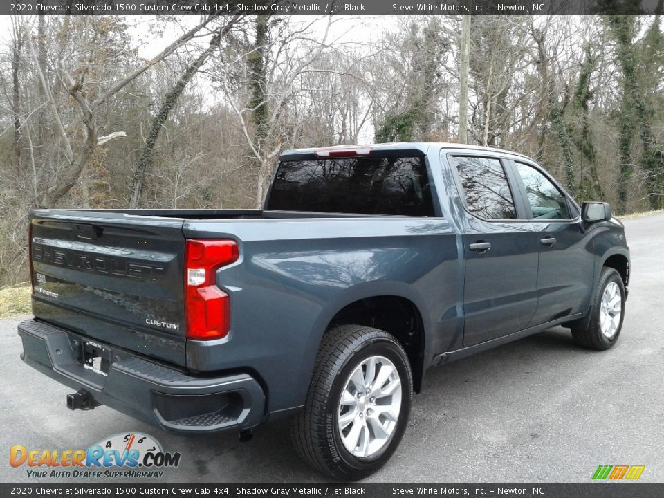 2020 Chevrolet Silverado 1500 Custom Crew Cab 4x4 Shadow Gray Metallic / Jet Black Photo #10