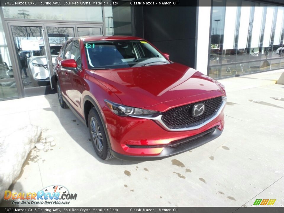 2021 Mazda CX-5 Touring AWD Soul Red Crystal Metallic / Black Photo #1