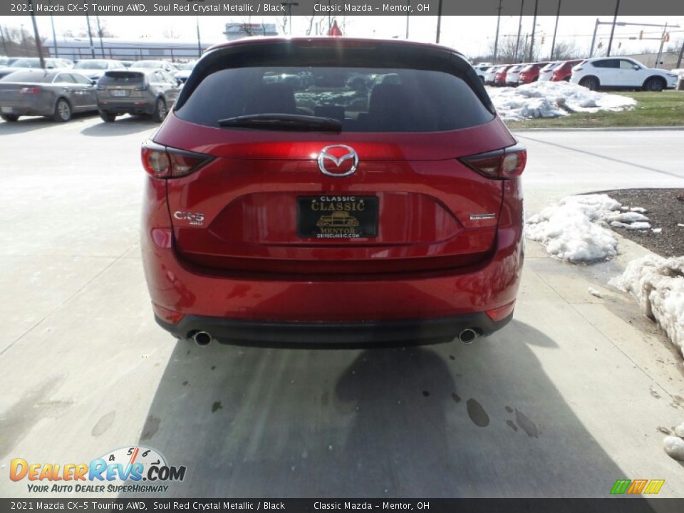 2021 Mazda CX-5 Touring AWD Soul Red Crystal Metallic / Black Photo #6