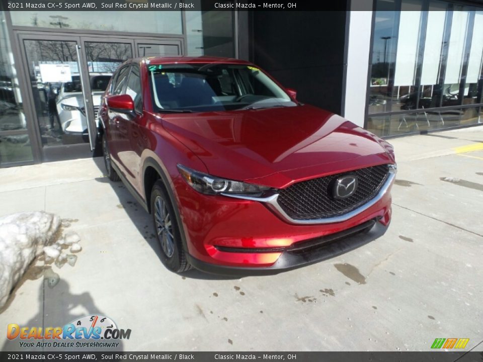2021 Mazda CX-5 Sport AWD Soul Red Crystal Metallic / Black Photo #1