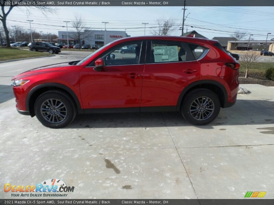 2021 Mazda CX-5 Sport AWD Soul Red Crystal Metallic / Black Photo #6