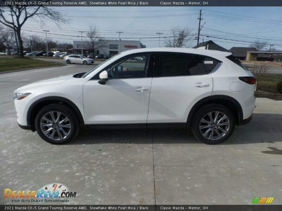2021 Mazda CX-5 Grand Touring Reserve AWD Snowflake White Pearl Mica / Black Photo #5