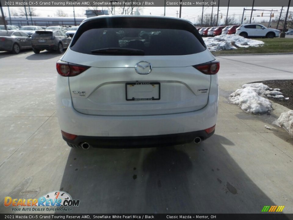 2021 Mazda CX-5 Grand Touring Reserve AWD Snowflake White Pearl Mica / Black Photo #6