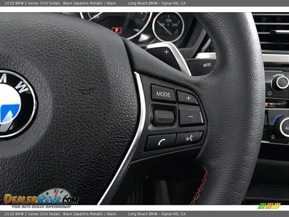 2018 BMW 3 Series 330i Sedan Black Sapphire Metallic / Black Photo #19