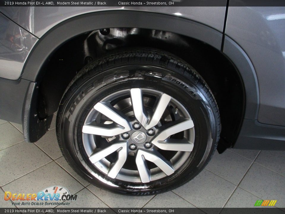 2019 Honda Pilot EX-L AWD Modern Steel Metallic / Black Photo #6