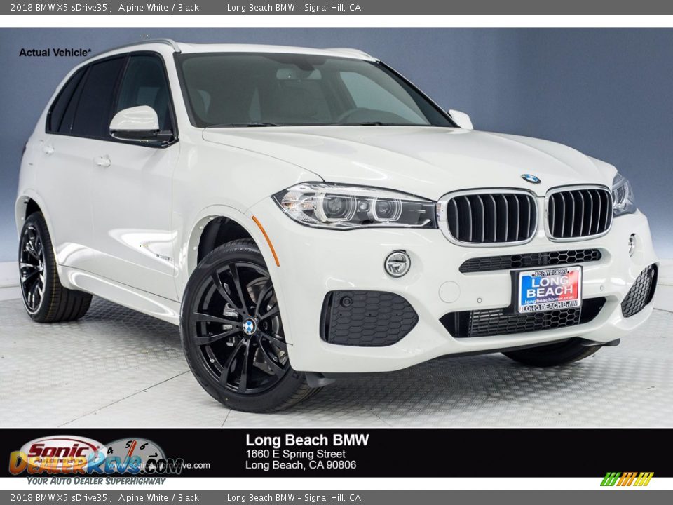 2018 BMW X5 sDrive35i Alpine White / Black Photo #1