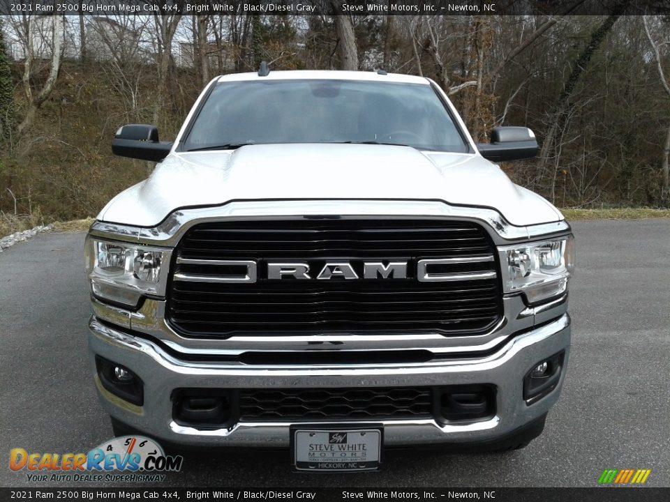 2021 Ram 2500 Big Horn Mega Cab 4x4 Bright White / Black/Diesel Gray Photo #3