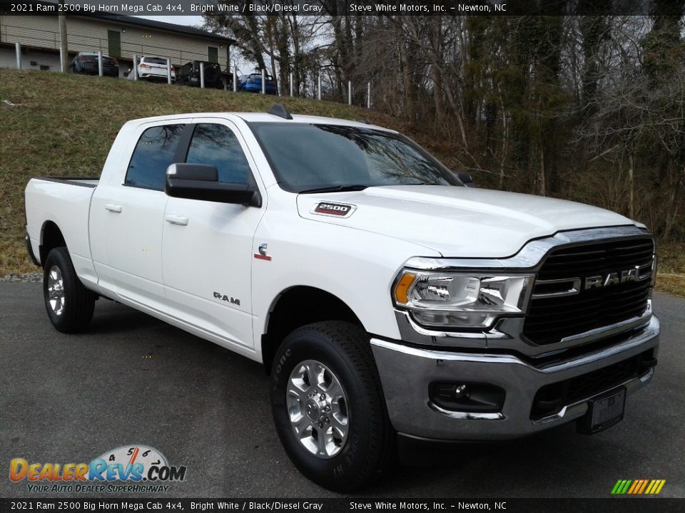 2021 Ram 2500 Big Horn Mega Cab 4x4 Bright White / Black/Diesel Gray Photo #4