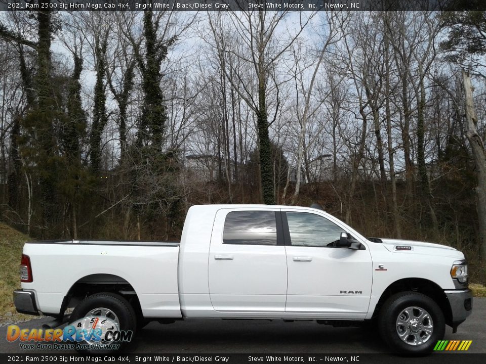 Bright White 2021 Ram 2500 Big Horn Mega Cab 4x4 Photo #5