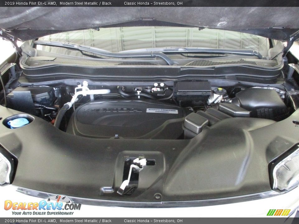 2019 Honda Pilot EX-L AWD Modern Steel Metallic / Black Photo #13