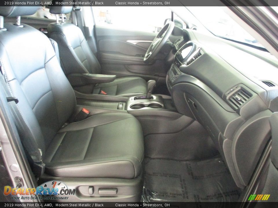 2019 Honda Pilot EX-L AWD Modern Steel Metallic / Black Photo #17
