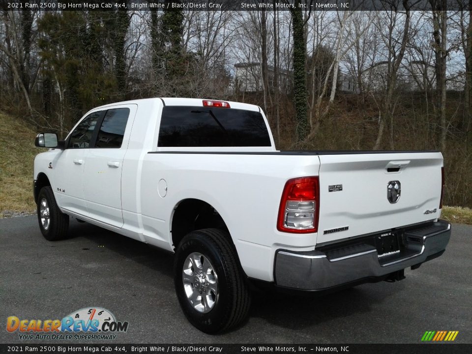 2021 Ram 2500 Big Horn Mega Cab 4x4 Bright White / Black/Diesel Gray Photo #9