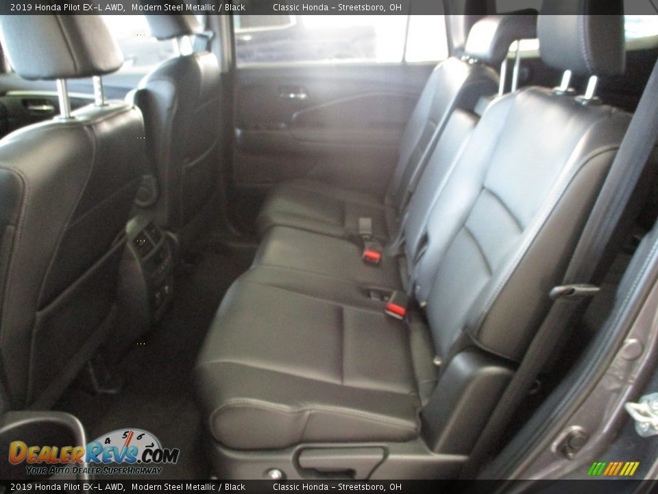2019 Honda Pilot EX-L AWD Modern Steel Metallic / Black Photo #24