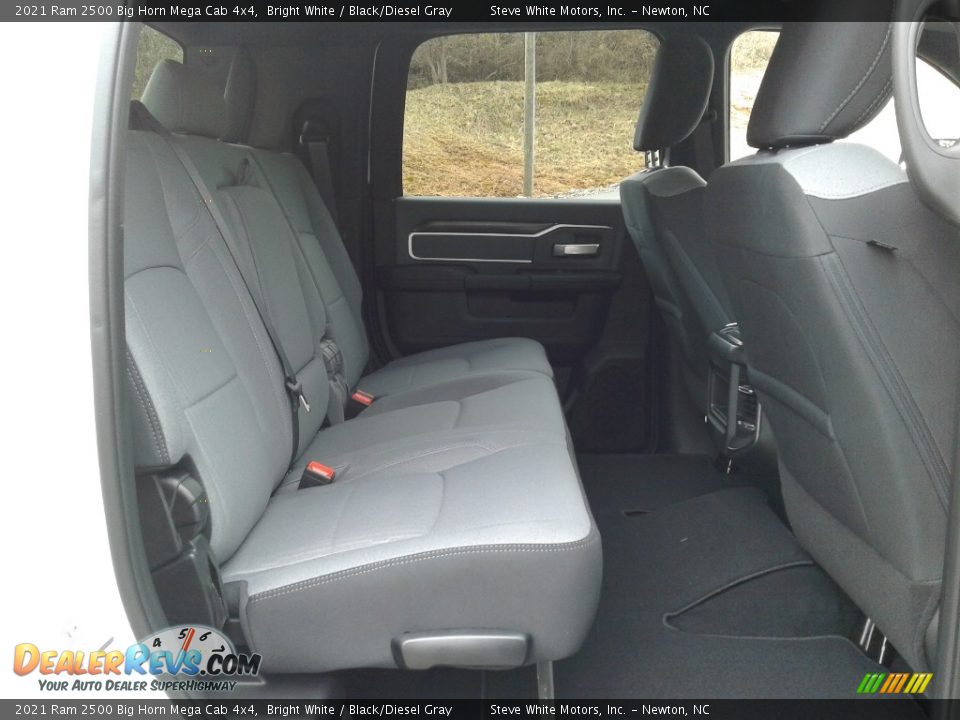 Rear Seat of 2021 Ram 2500 Big Horn Mega Cab 4x4 Photo #16