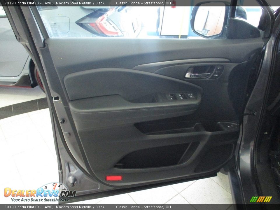 2019 Honda Pilot EX-L AWD Modern Steel Metallic / Black Photo #25