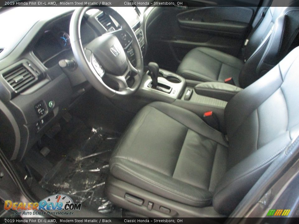 2019 Honda Pilot EX-L AWD Modern Steel Metallic / Black Photo #26