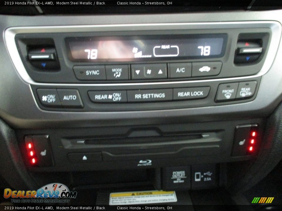 2019 Honda Pilot EX-L AWD Modern Steel Metallic / Black Photo #31